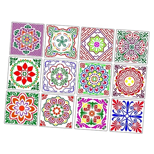 OSALADI 24 Teilige Malvorlage Leinwandschablonen Große Mandala Schablonen Für Erwachsene Basteln Kleine Bastelvorlagen Zahlen Zeichenschablone Malwerkzeug OSALADI 24 Teilige Malvorlage Leinwandschablonen Große Mandala Schablonen Für Erwachsene Basteln Kleine Bastelvorlagen Zahlen Zeichenschablone Malwerkzeug von OSALADI
