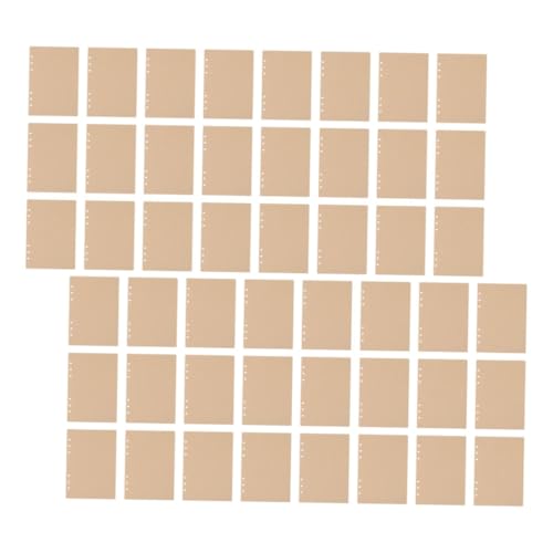 OSALADI 240 Stück Nachfüllpapier Blanko Loose Leaf Papier Ringbuch Einlagen Kraftpapier Nachfüllblätter für Notizbuch Journal Planer Schule Büro von OSALADI