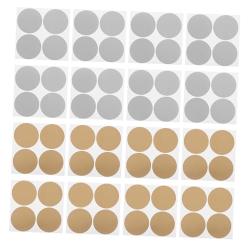 OSALADI 240 Stück Rubbelaufkleber Gold und Silber Selbstklebend Kreative Scratch Off Sticker für DIY Nachrichten Hochzeit Party Spiele Business Marketing von OSALADI