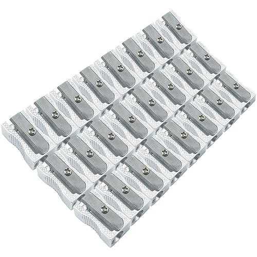 OSALADI 24Stücke Aluminium Bleistiftspitzer Handheld Metallstiftschärfer für Künstler Tragbarer Einfacher Anspitzer für Buntstifte und Bleistifte für Schule Büro und Zuhause OSALADI 24Stücke Aluminium Bleistiftspitzer Handheld Metallstiftschärfer für Künstler Tragbarer Einfacher Anspitzer für Buntstifte und Bleistifte für Schule Büro und Zuhause von OSALADI