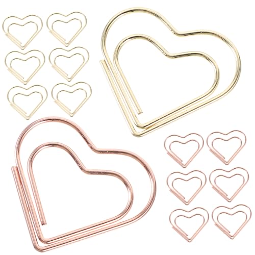 OSALADI 24Stücke Herz Büroklammern Niedliche Bunte Papier Memo Clips Dokumentenklammern für Büro und Schule Praktische Geschenkidee für Notizen und Fotos OSALADI 24Stücke Herz Büroklammern Niedliche Bunte Papier Memo Clips Dokumentenklammern für Büro und Schule Praktische Geschenkidee für Notizen und Fotos von OSALADI