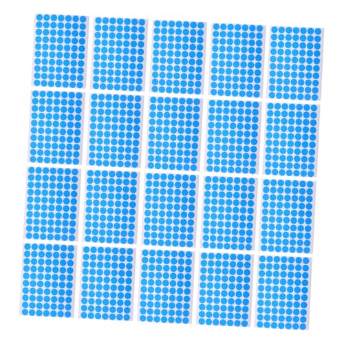 OSALADI 25 Blatt Wasserfeste Runde Aufkleber Selbstklebende Robuste Blaue Punktetiketten Langlebig Reißfest für Lebensmittelverpackungen Flaschen Vielseitig Einsetzbar OSALADI 25 Blatt Wasserfeste Runde Aufkleber Selbstklebende Robuste Blaue Punktetiketten Langlebig Reißfest für Lebensmittelverpackungen Flaschen Vielseitig Einsetzbar von OSALADI