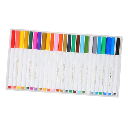 OSALADI 25 Stück Acrylfarben Stifte Diy Malstifte für Zeichnungen Illustration Skizzieren und Basteln für Fotoalben Karten und Kunstprojekte Langlebig und Auslaufsicher OSALADI 25 Stück Acrylfarben Stifte Diy Malstifte für Zeichnungen Illustration Skizzieren und Basteln für Fotoalben Karten und Kunstprojekte Langlebig und Auslaufsicher von OSALADI