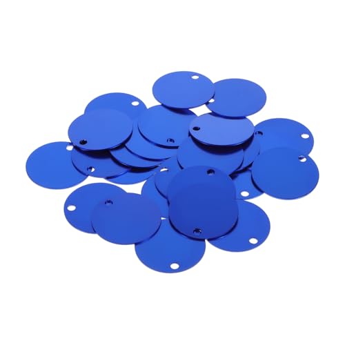 OSALADI 25 Stück Aluminium-tag-anhänger Erkennungsmarken Für Hunde Klein Hundemarke Leer Schmucklos Herstellung Hundemarken Leer Graviert Blanko-etiketten Für Hundemarken Haustier Blue OSALADI 25 Stück Aluminium-tag-anhänger Erkennungsmarken Für Hunde Klein Hundemarke Leer Schmucklos Herstellung Hundemarken Leer Graviert Blanko-etiketten Für Hundemarken Haustier Blue von OSALADI