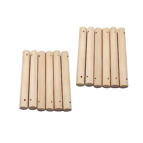 OSALADI 25 Stück Haustierleiter Holzstock Hartholz Kunsthandwerk Stöcke Loch Dübel zum Basteln massive Holzstangen Holzstäbchen Leiterstock für Haustiere runde Holzstangen OSALADI 25 Stück Haustierleiter Holzstock Hartholz Kunsthandwerk Stöcke Loch Dübel zum Basteln massive Holzstangen Holzstäbchen Leiterstock für Haustiere runde Holzstangen von OSALADI