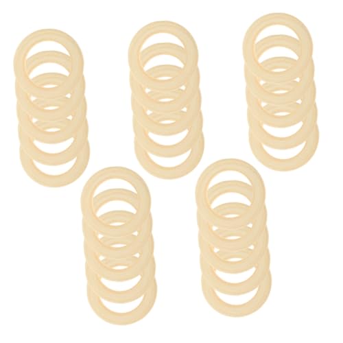 OSALADI 25 Stück Teiliges Holzringe Unbemalt Glatte Holzringe für Makramee DIY Basteln Tassel Wanddeko Schmuck Anhänger Holz Ring Zubehör OSALADI 25 Stück Teiliges Holzringe Unbemalt Glatte Holzringe für Makramee DIY Basteln Tassel Wanddeko Schmuck Anhänger Holz Ring Zubehör von OSALADI