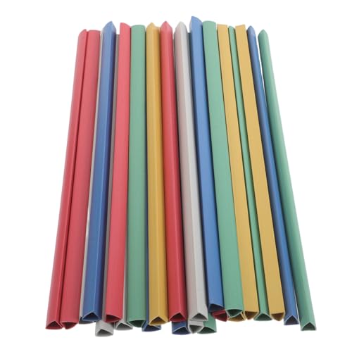 OSALADI 25 Stück Teiliges Klemmschienen Bunte Slide Grip Rückenstangen für Berichte Mappen und Ordnerzubehör Einfache Aktualisierung Professionelle Dokumentenbindung für Büro und Schule von OSALADI