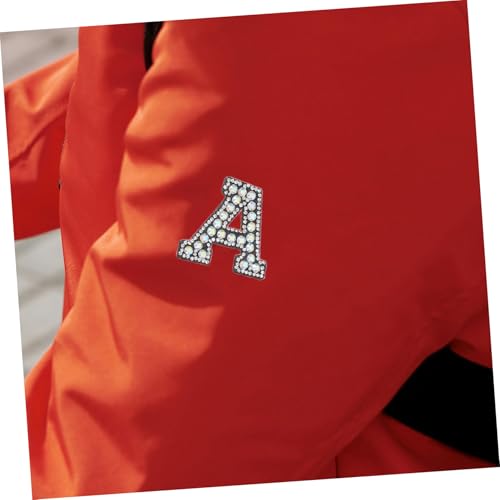 OSALADI 26 Stück Teiliges Bügelbuchstaben mit Strassverzierung Glitzernde Alphabet Aufnäher zum Aufbügeln und Nähen DIY Textilapplikationen für Kleidung Hüte Taschen und Bastelprojekte von OSALADI