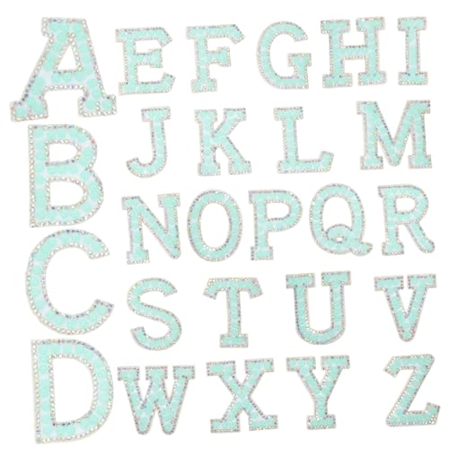 OSALADI 26 Stück Teiliges Glitzer Buchstaben Patches zum Aufbügeln Perlenverzierte DIY Applikationen für Kleidung Taschen Jeans Hüte zum Reparieren und Dekorieren Modische Textilaufnäher OSALADI 26 Stück Teiliges Glitzer Buchstaben Patches zum Aufbügeln Perlenverzierte DIY Applikationen für Kleidung Taschen Jeans Hüte zum Reparieren und Dekorieren Modische Textilaufnäher von OSALADI