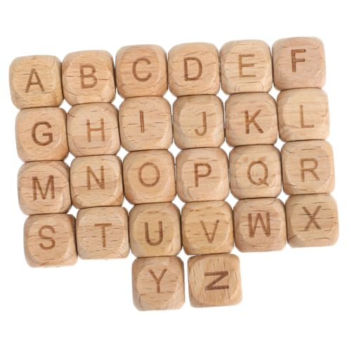 OSALADI 260 Stk. Teiliges Buchstaben Holzperlen aus Buche Quadratische Holzwürfel für DIY Schmuckherstellung Armbänder Halsketten Bastelarbeiten Sicher für Natürliche Holzoptik OSALADI 260 Stk. Teiliges Buchstaben Holzperlen aus Buche Quadratische Holzwürfel für DIY Schmuckherstellung Armbänder Halsketten Bastelarbeiten Sicher für Natürliche Holzoptik von OSALADI