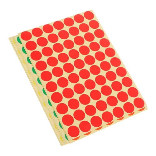 OSALADI 2800 Stück Teiliges Farbige Punktaufkleber Farbcodierte Selbstklebende Etiketten für Büro Schule und DIY Fluoreszierende Farbige Markierungsaufkleber ohne Rückstände Vielseitig von OSALADI