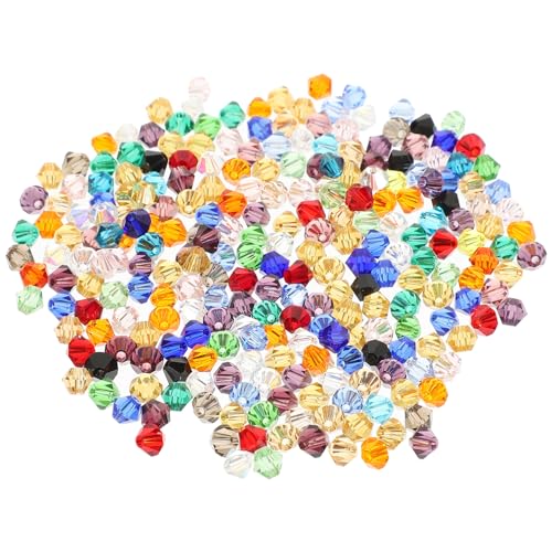 OSALADI 280Stücke Kristallglasperlen für Bastelarbeiten Facettierte Gemischte Farben für Armbänder Schmuckherstellung und DIY Projekte Langlebig und Farbenfroh von OSALADI