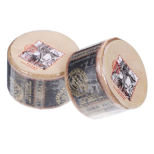OSALADI 2Rollen Briefmarkenbänder Vintage Washi Tape für DIY Bastelprojekte Retro Stickers für Planer Notizbücher und Scrapbooking Zufällige Muster zur Kreativen Dekoration OSALADI 2Rollen Briefmarkenbänder Vintage Washi Tape für DIY Bastelprojekte Retro Stickers für Planer Notizbücher und Scrapbooking Zufällige Muster zur Kreativen Dekoration von OSALADI