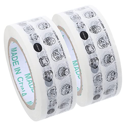 OSALADI 2Rollen Klebeband mit Figuren Muster Süße Kartonverpackungsbänder für Versand und Verpackung Hohe Viskosität und Haltbarkeit für und Kreative Projekte OSALADI 2Rollen Klebeband mit Figuren Muster Süße Kartonverpackungsbänder für Versand und Verpackung Hohe Viskosität und Haltbarkeit für und Kreative Projekte von OSALADI