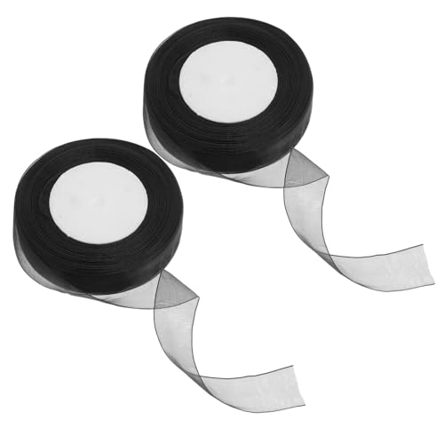 OSALADI 2Rollen Organza Bänder Transparentes Geschenkverpackungsband für Dekoration und Basteln Vielseitig Einsetzbar für Feste und von OSALADI