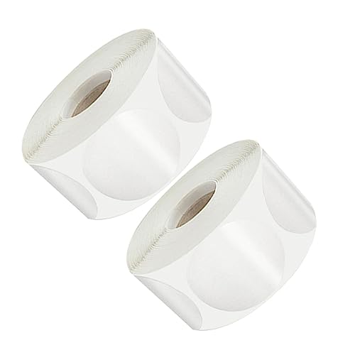 OSALADI 2Rollen Transparente Pet Aufkleber für Geschenku Berraschungen Selbstklebende Etiketten für und Büro Aufkleber pro für Deko und Organisation von OSALADI