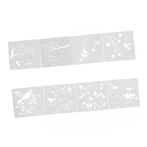 OSALADI 2Sätze DIY Malvorlagen Set für Teiliges Aushöhlen Malerei Vorlagen Set Wiederverwendbare Schablonen für Zeichnen und Scrapbooking für Chalk Malerei von OSALADI