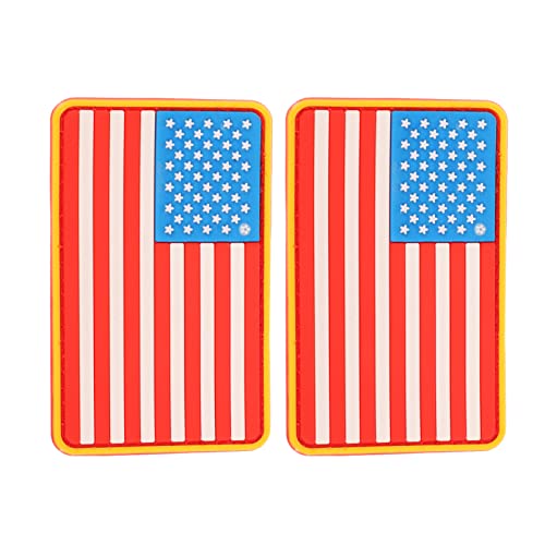 OSALADI 2Stücke Amerikanische Flagge Aufnäher mit Dekorative Kleidung Patches für Jeans Taschen und Rucksäcke Langlebig und Hautfreundlich von OSALADI