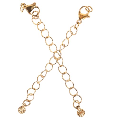 OSALADI 2Stücke Halskettenverlängerungen Schmuck DIY Kettenverlängerungen Für Halsketten Armbänder Und Fußkettchen Für Schmuckherstellung Und Basteln OSALADI 2Stücke Halskettenverlängerungen Schmuck DIY Kettenverlängerungen Für Halsketten Armbänder Und Fußkettchen Für Schmuckherstellung Und Basteln von OSALADI