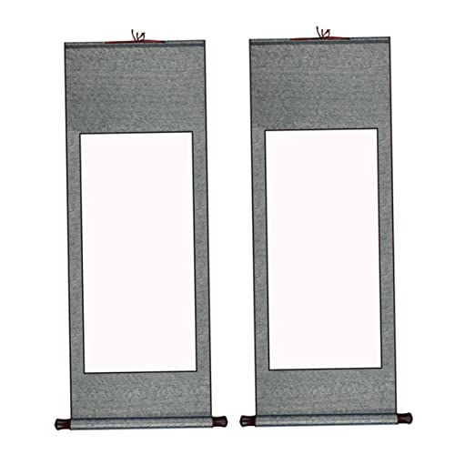 OSALADI 2Stücke Leeres Chinesisches Kalligraphie Hangscrollpapier für Tusche und Wasserfarbenmalerei Hochwertiges Xuan Papier Anfänger und Profis Wasserabsorbierend OSALADI 2Stücke Leeres Chinesisches Kalligraphie Hangscrollpapier für Tusche und Wasserfarbenmalerei Hochwertiges Xuan Papier Anfänger und Profis Wasserabsorbierend von OSALADI
