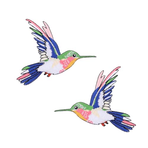 OSALADI 2Stücke Patches Tiermotiv Aufnäher zum Aufbügeln für DIY Kleidung Vielfältig Einsetzbar für Jacken Hüte und Mehr Hochwertige Stickerei für Dauerhafte Schönheit von OSALADI