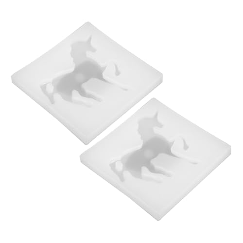 OSALADI 2Stücke Pferde Silikonharzform Epoxidharz Gießform für DIY Verzierungen Langlebiges Silikonmaterial Einfach zu Reinigen und Wiederverwendbar für Dekorationen OSALADI 2Stücke Pferde Silikonharzform Epoxidharz Gießform für DIY Verzierungen Langlebiges Silikonmaterial Einfach zu Reinigen und Wiederverwendbar für Dekorationen von OSALADI