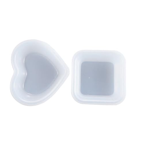 OSALADI 2Stücke Silikon DIY Formen Herz und Quadratform für Epoxidharz Wiederverwendbare Gießform für Dekoration und Projekte Einfach zu Reinigen OSALADI 2Stücke Silikon DIY Formen Herz und Quadratform für Epoxidharz Wiederverwendbare Gießform für Dekoration und Projekte Einfach zu Reinigen von OSALADI