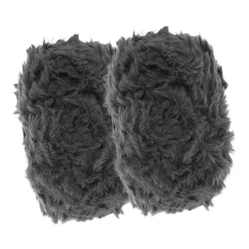 OSALADI 2Stücke Super Weiches Garn Nachahmung Flauschiges Acrylgarn zum Häkeln und Stricken von Schals Mützen Decken für Kalte Herbst und Wintertage Hellgrau OSALADI 2Stücke Super Weiches Garn Nachahmung Flauschiges Acrylgarn zum Häkeln und Stricken von Schals Mützen Decken für Kalte Herbst und Wintertage Hellgrau von OSALADI