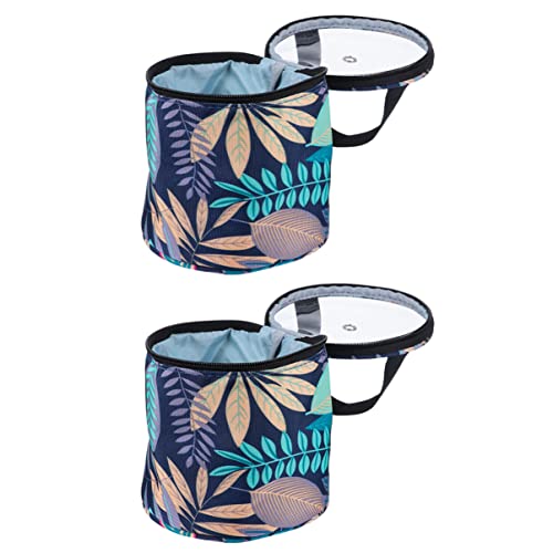 OSALADI 2Stücke Wolle Aufbewahrungstasche Strickwerkzeug Organizer Tasche mit Versiegeltem Design und Großer Kapazität für Garn und Zubehör für DIY Projekte und Reisen von OSALADI