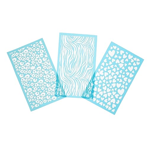OSALADI 3 Blätter Seiden Siebdruck Schablonen für Diy Handwerk Wiederverwendbare Vorlagen für Polymer Geeignet für Schmuckherstellung und Kreative Projekte OSALADI 3 Blätter Seiden Siebdruck Schablonen für Diy Handwerk Wiederverwendbare Vorlagen für Polymer Geeignet für Schmuckherstellung und Kreative Projekte von OSALADI