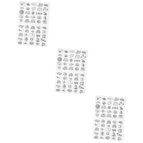 OSALADI 3 Blätter Wasserlösliches Stickvlies für Handnähen Selbstklebender Vielseitiger Stabilizer für Diy Projekte Geeignet für Baumwollstoff Quilts und Mehr von OSALADI