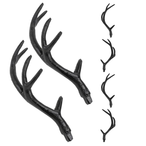 OSALADI 3 Paar Diy Geweih Stirnband Realistische Schwarze Hirschgeweihe Leichtes Halloween Cosplay Haarreif Vielseitiges Kostümzubehör für Party und Festliche Anlässe von OSALADI