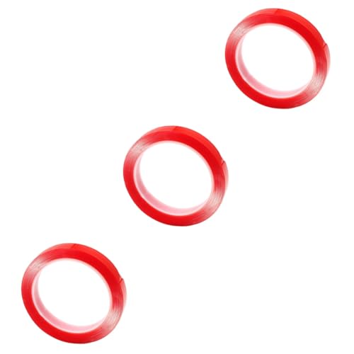 OSALADI 3 Rollen Bürokratie Band schwere Multifunktion drinnen Dasselbe im Freien Klebebänder doppelseitig Hochleistungsband dünnes doppelseitiges Klebeband dickes Klebeband Acrylsäure rot OSALADI 3 Rollen Bürokratie Band schwere Multifunktion drinnen Dasselbe im Freien Klebebänder doppelseitig Hochleistungsband dünnes doppelseitiges Klebeband dickes Klebeband Acrylsäure rot von OSALADI