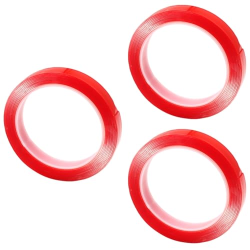 OSALADI 3 Rollen Bürokratie Dasselbe schwer Hochleistungsband Multifunktion im Freien Banddekoration für den Außenbereich starker doppelseitiger Kleber breites Klebeband Acrylsäure rot OSALADI 3 Rollen Bürokratie Dasselbe schwer Hochleistungsband Multifunktion im Freien Banddekoration für den Außenbereich starker doppelseitiger Kleber breites Klebeband Acrylsäure rot von OSALADI