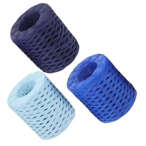 OSALADI 3 Rollen Bunte Raffia Papierbänder Teiliges Handgefertigten Dekorativen Schnüren Himmelblau und Meerblau für DIY Geschenkverpackungen und Blumenarrangements OSALADI 3 Rollen Bunte Raffia Papierbänder Teiliges Handgefertigten Dekorativen Schnüren Himmelblau und Meerblau für DIY Geschenkverpackungen und Blumenarrangements von OSALADI
