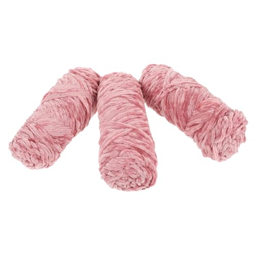 OSALADI 3 Rollen Chenillegarn Schüttgut für Farbe Stränge Garn zum Weben Bastelmaterial selber machen Garn zum Stricken geschmeidiges Häkelgarn Wollgarn Polyester Rosa OSALADI 3 Rollen Chenillegarn Schüttgut für Farbe Stränge Garn zum Weben Bastelmaterial selber machen Garn zum Stricken geschmeidiges Häkelgarn Wollgarn Polyester Rosa von OSALADI