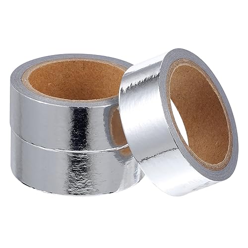 OSALADI 3 Rollen Dekoratives Washi Tape Silber Selbstklebendes Metallic Klebeband für DIY Scrapbooking Journaling und Kreative Bastelprojekte für Handbücher Fotoalben und OSALADI 3 Rollen Dekoratives Washi Tape Silber Selbstklebendes Metallic Klebeband für DIY Scrapbooking Journaling und Kreative Bastelprojekte für Handbücher Fotoalben und von OSALADI