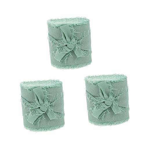 OSALADI 3 Rollen Diy Fransenbänder für Hochzeiten Yards pro Elegantes Chiffonband mit Fransigem Design für Blumensträuße Geschenkverpackungen und Kreative Dekorationen OSALADI 3 Rollen Diy Fransenbänder für Hochzeiten Yards pro Elegantes Chiffonband mit Fransigem Design für Blumensträuße Geschenkverpackungen und Kreative Dekorationen von OSALADI