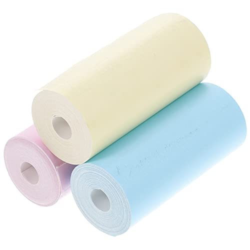 OSALADI 3 Rollen Druckpapieretiketten Abnehmbare Etiketten Leicht Abziehbares Markierungskorrekturband Multifunktionskorrekturpapier Selbstklebende Aufkleber Druckeraufkleber von OSALADI