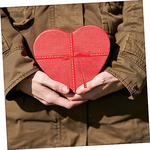 OSALADI 3 Rollen Hochzeitsdeko Geschenkband aus Polyester Satinband mit Herz und Love Motiven in Weinrot Dekoratives Schleifenband für Geschenkverpackung Party und Festdekoration von OSALADI