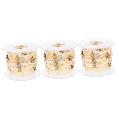 OSALADI 3 Rollen Hochzeitsdekorationsband Wickelband Dekorativ Dusche Bogen Satinbänder Wünschen Herstellung Hochzeitsdekor Burgund Hochzeitsdekorationen Bänder Party Groß Golden Polyester OSALADI 3 Rollen Hochzeitsdekorationsband Wickelband Dekorativ Dusche Bogen Satinbänder Wünschen Herstellung Hochzeitsdekor Burgund Hochzeitsdekorationen Bänder Party Groß Golden Polyester von OSALADI