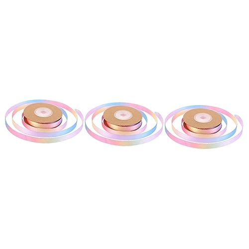 OSALADI 3 Rollen Satinbänder Gradienten Geschenkband für DIY Bastelarbeiten Hochzeiten Dekorationen und Blumensträuße Vielseitige Schleifen für Projekte OSALADI 3 Rollen Satinbänder Gradienten Geschenkband für DIY Bastelarbeiten Hochzeiten Dekorationen und Blumensträuße Vielseitige Schleifen für Projekte von OSALADI