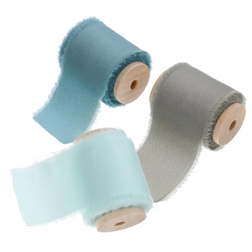 OSALADI 3 Rollen Satinband mit Fransen Dekoratives Geschenkband Hochzeiten Bastelprojekte Geschenkverpackungen Blumenarrangements und Mehr Yards OSALADI 3 Rollen Satinband mit Fransen Dekoratives Geschenkband Hochzeiten Bastelprojekte Geschenkverpackungen Blumenarrangements und Mehr Yards von OSALADI