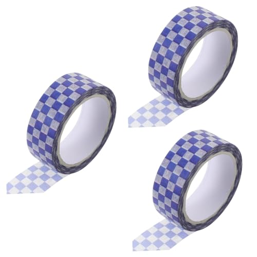 OSALADI 3 Rollen Schachbrett-washi-tape Retro Kunsthandwerk Dekoratives Klebeband Zum Basteln Bunt Selbst Scrapbooking Dekoration Streifen Bastelpapierband Washi Tape Flüsterpapier OSALADI 3 Rollen Schachbrett-washi-tape Retro Kunsthandwerk Dekoratives Klebeband Zum Basteln Bunt Selbst Scrapbooking Dekoration Streifen Bastelpapierband Washi Tape Flüsterpapier von OSALADI