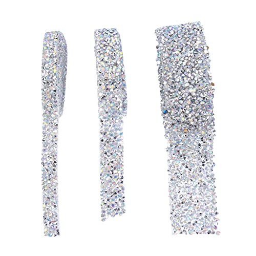 OSALADI 3 Rollen Strassband mit Selbstklebung Kristall Mesh Trim Glitzerndes Rhinestone Wrap für DIY Kleidung Dekoration Hochzeit Zubehör Breit OSALADI 3 Rollen Strassband mit Selbstklebung Kristall Mesh Trim Glitzerndes Rhinestone Wrap für DIY Kleidung Dekoration Hochzeit Zubehör Breit von OSALADI