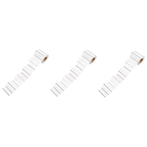 OSALADI 3 Rollen Tafel-Rand-Aufkleber Planke Pinnwand-Grenzen Dekorationen für die Pinnwand im Klassenzimmer auswechselbares Randpapier Bulletin Board Border Decorations Grenzpapier Weiß von OSALADI