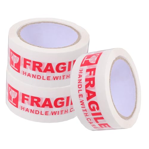 OSALADI 3 Rollen Warnband bewegen zerbrechliches Band zerbrechliche Warnung zerbrechliches Packband Pflicht Das Klebeband Vorsichtsband Packband, strapazierfähig hoch OSALADI 3 Rollen Warnband bewegen zerbrechliches Band zerbrechliche Warnung zerbrechliches Packband Pflicht Das Klebeband Vorsichtsband Packband, strapazierfähig hoch von OSALADI