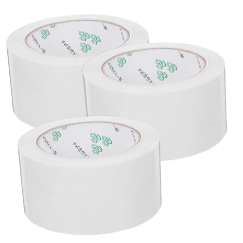 OSALADI 3 Rollen Wasserdichtes Klebeband Rohrreparaturband Bauklebeband Dusche Streifen Außenband Dichtungsband Für Die Küche Trockner-entlüftungsband Kanaldichtband Hoch Weiß von OSALADI