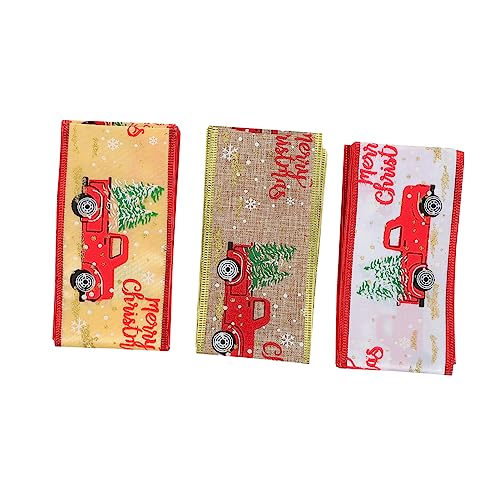 OSALADI 3 Rollen Weihnachtsdruckbänder Dekorative Verpackungsbänder für DIY Bastelprojekte und Weihnachtsbaumdekoration Gold Weiß Natur OSALADI 3 Rollen Weihnachtsdruckbänder Dekorative Verpackungsbänder für DIY Bastelprojekte und Weihnachtsbaumdekoration Gold Weiß Natur von OSALADI