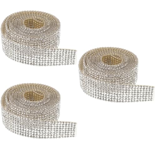 OSALADI 3 Rollen Würfelband Klebstoff Kristalle Masse trimmen Dekoration nähen DIY Handwerk Strass selbstklebende Strassstreifen Strass-Klebestreifen Heißschmelzkleber OSALADI 3 Rollen Würfelband Klebstoff Kristalle Masse trimmen Dekoration nähen DIY Handwerk Strass selbstklebende Strassstreifen Strass-Klebestreifen Heißschmelzkleber von OSALADI